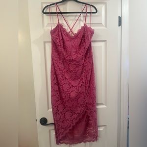 Vici pink lace dress